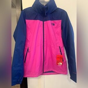 The North Face Women’s Resolve Plus Rain Jacket Large Pink Blue NWT